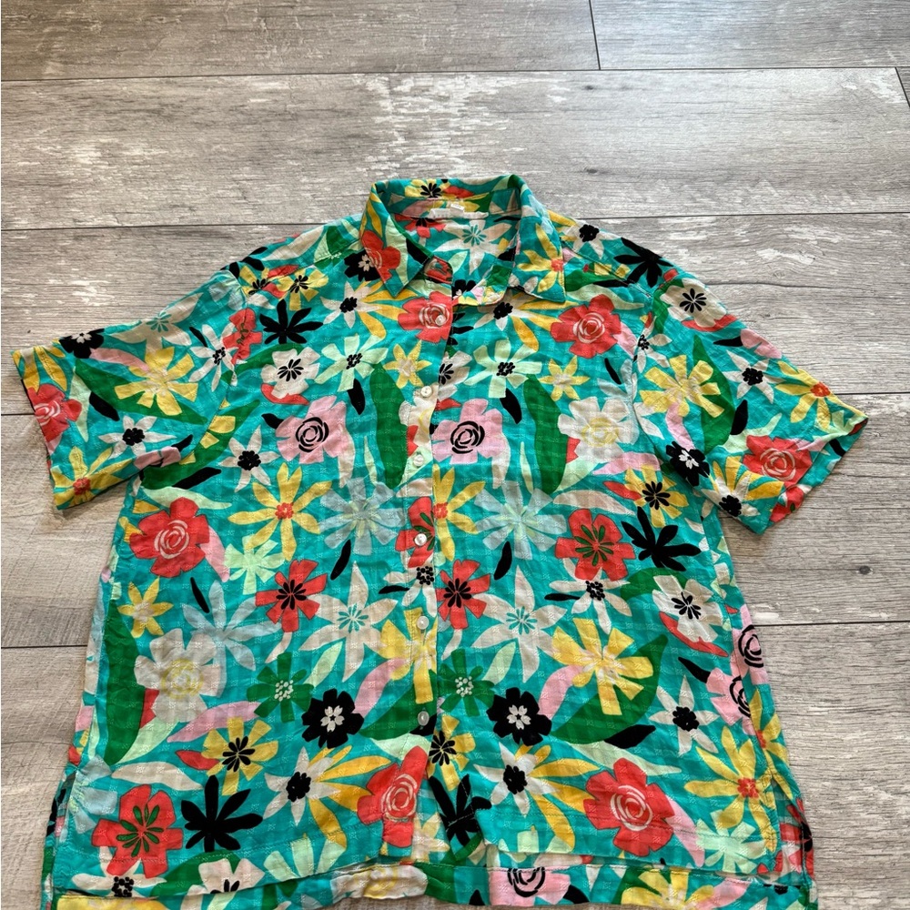 Floral Print Men's Shirt